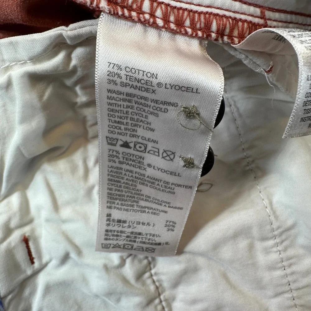 Tommy Bahama Boracay Shorts Men's Size 44 Coral Orange Chino